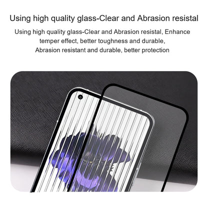 AMORUS For Nothing Phone (2) Full Cover Screen Protector Silk Printing Full Glue Tempered Glass Film Guard