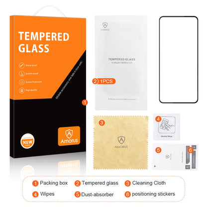 AMORUS For Nothing Phone (2) Full Cover Screen Protector Silk Printing Full Glue Tempered Glass Film Guard