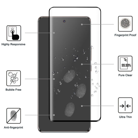For Huawei Enjoy 60 Pro Full Glue Screen Protector Full Cover Anti-Scratch AGC Glass Black Edge Film