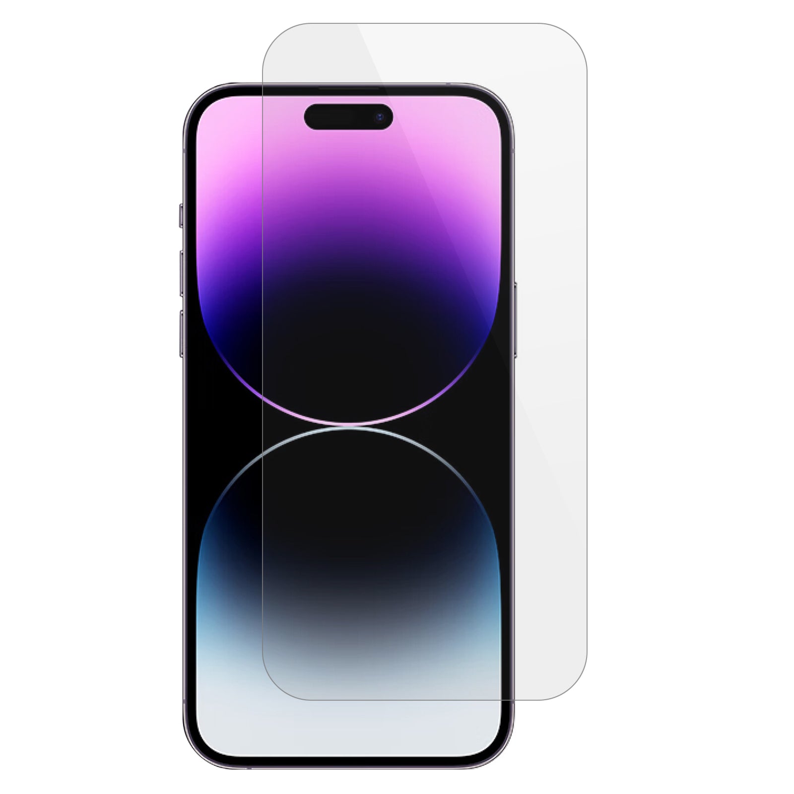 For iPhone 15 Pro Thick Glue Screen Protector 9H Hardness 0.25 Arc Edge Tempered Glass Film