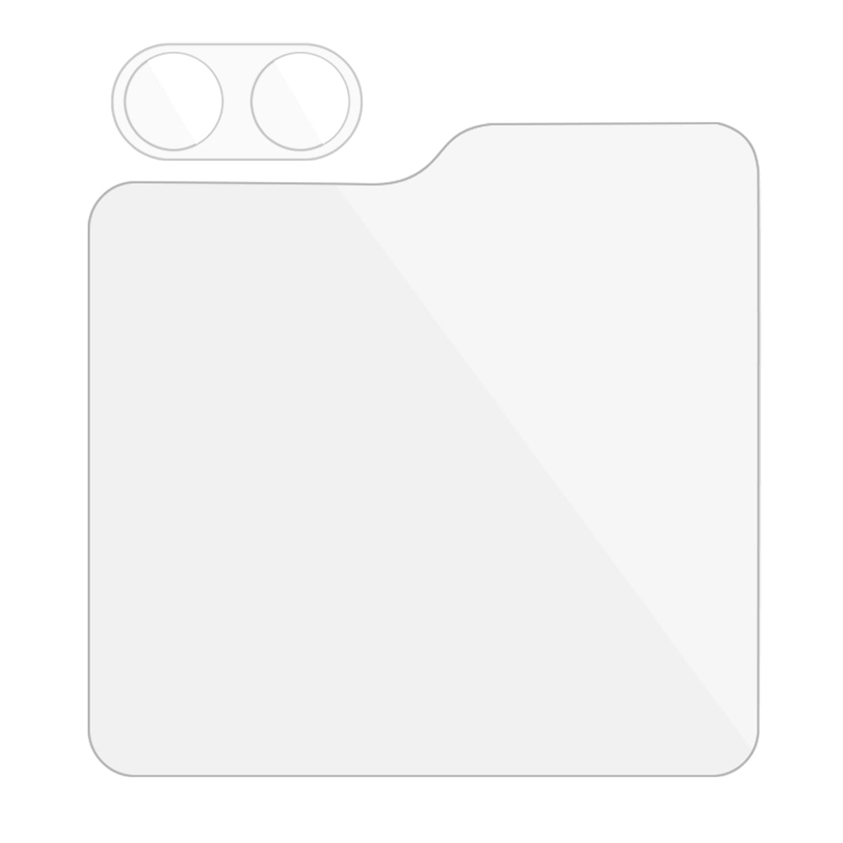 For Samsung Galaxy Z Flip5 5G 1 Set Camera Lens Protector + Rear Small Screen Film HD Clear Tempered Glass Film