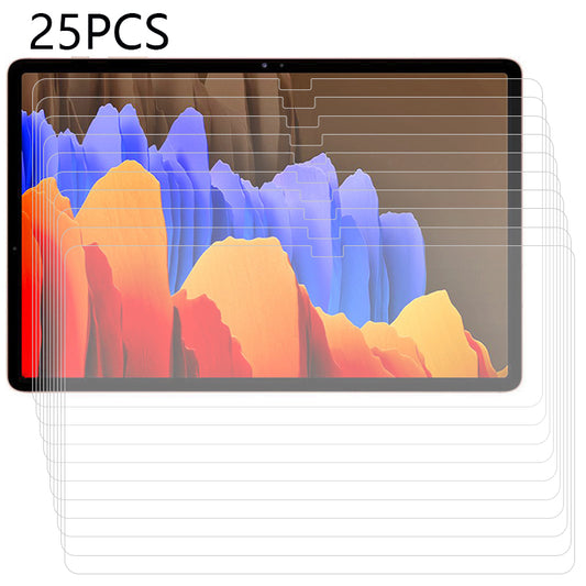 25PCS For Samsung Galaxy Tab S9+ / S7+ / S8+ / S7 FE Tablet Screen Film Full Cover Ultra Clear Tempered Glass Screen Protector