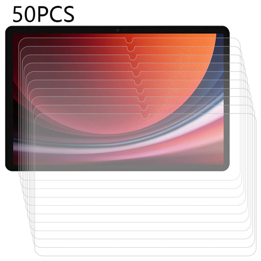 50Pcs Tempered Glass Film for Samsung Galaxy Tab S9 / S8 / S7 HD Transparent Anti-scratch Tablet Screen Protector