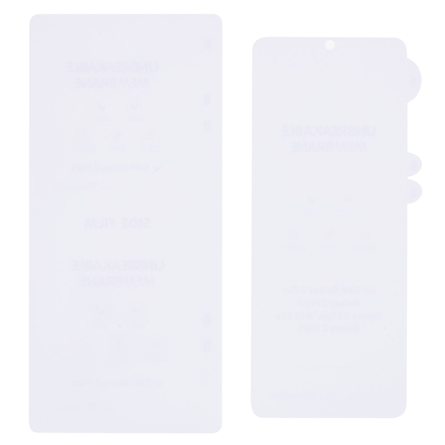 For Samsung Galaxy Z Flip5 5G Anti-Scratch Clear PET Film Soft Front and Back Screen Protector