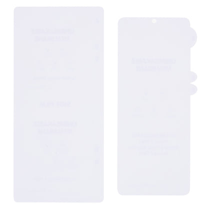 For Samsung Galaxy Z Flip5 5G Anti-Scratch Clear PET Film Soft Front and Back Screen Protector
