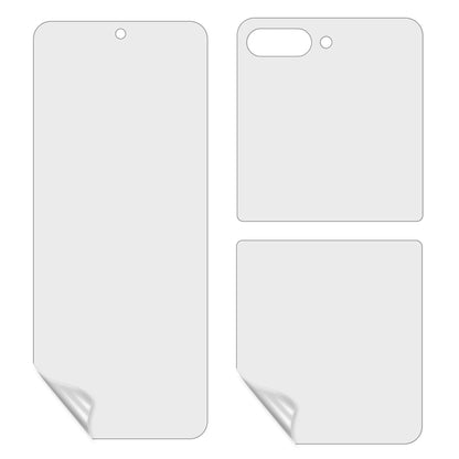 For Samsung Galaxy Z Flip5 5G 1 Set Full Coverage Soft TPU Protector Ultra Clear Anti-scratch Protective Film