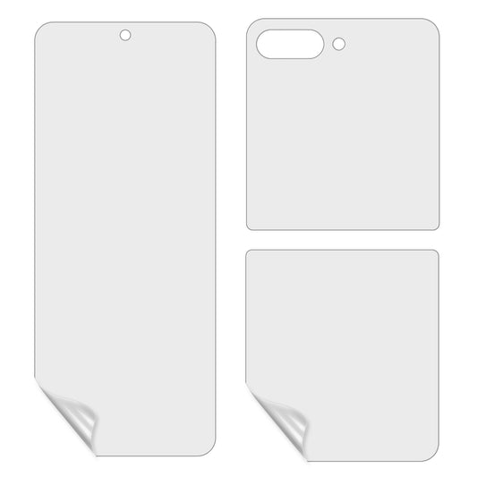 For Samsung Galaxy Z Flip5 5G 1 Set Full Coverage Soft TPU Protector Ultra Clear Anti-scratch Protective Film