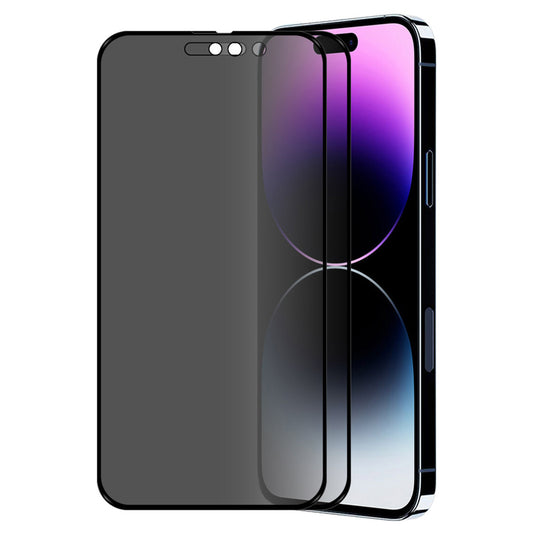 ENKAY HAT PRINCE 2Pcs for iPhone 15 Privacy Screen Protector Tempered Glass 28-degree Anti-peep Anti-glare Film