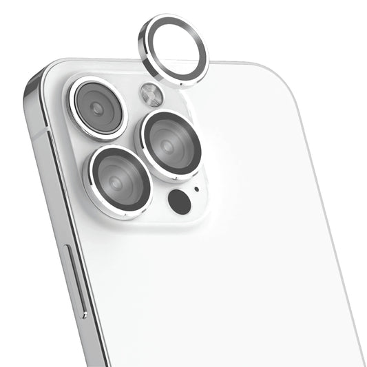 MOMAX For iPhone 14 Pro / 14 Pro Max Camera Lens Protector Set Aluminum Alloy + Tempered Glass Individual Ring Back Lens Cover