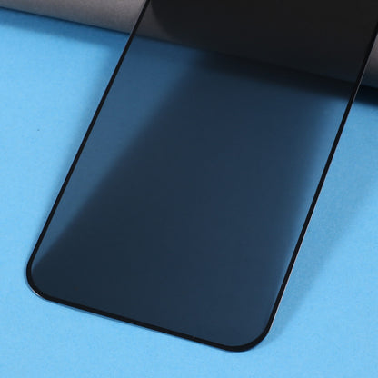 For iPhone 15 Pro Max Silk Printing Screen Protector Full Glue Full Cover High Aluminium-silicon Glass Anti-peep Film