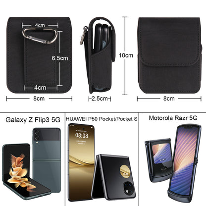 Phone Belt Bag for Universal Folding Cell Phones Anti-Scratch Waterproof Nylon Waist Pouch