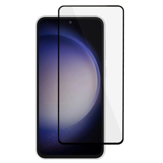 For Samsung Galaxy S23 FE Phone Full Screen Protector Electroplated Silk Printing Full Glue Tempered Glass Film