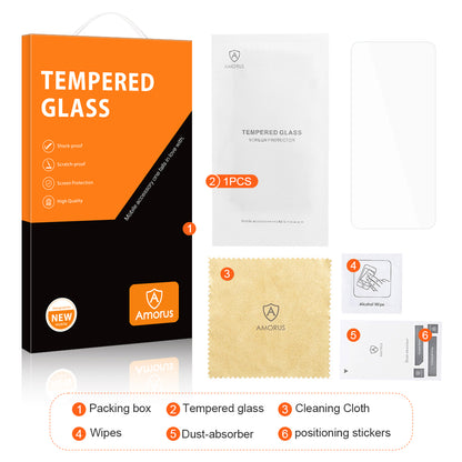 AMORUS For Nothing Phone (2) Anti-explosion Screen Protector 2.5D Arc Edge High Aluminum-silicon Glass Film