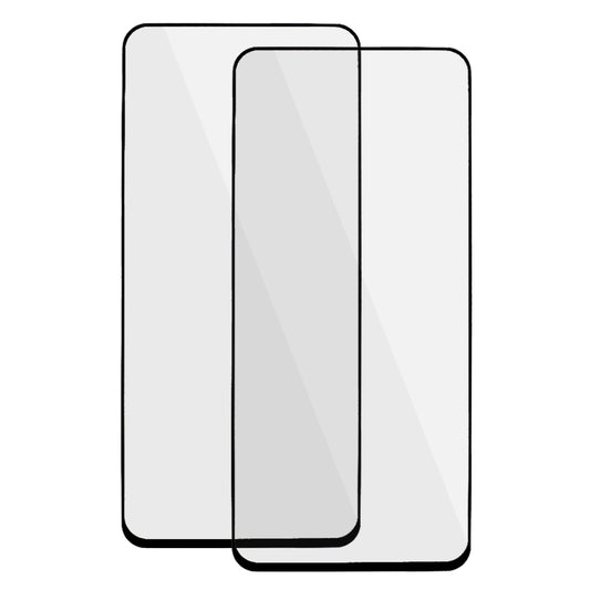 2Pcs Full Screen Protector for Nothing Phone (2) , Black Edge Silk Printing Tempered Glass Screen Film (Full Glue)