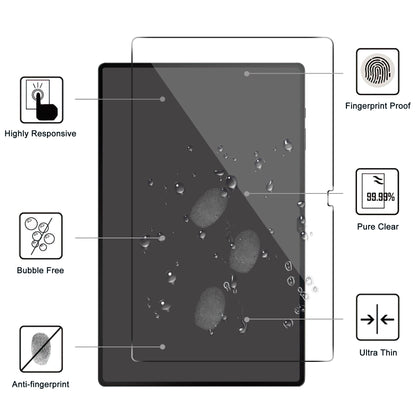 For Samsung Galaxy Tab S9 Ultra / Tab S8 Ultra Tablet Screen Protector Arc Edge Dustproof Tempered Glass Screen Film
