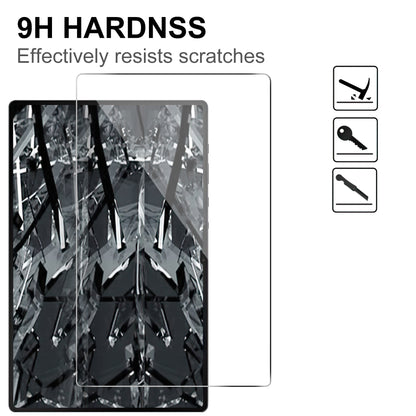 For Samsung Galaxy Tab S9 Ultra / Tab S8 Ultra Tablet Screen Protector Arc Edge Dustproof Tempered Glass Screen Film