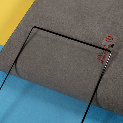 For Motorola Edge 40 5G Curved Tempered Glass Film Silk Printing Full Cover Full Glue HD Screen Protector