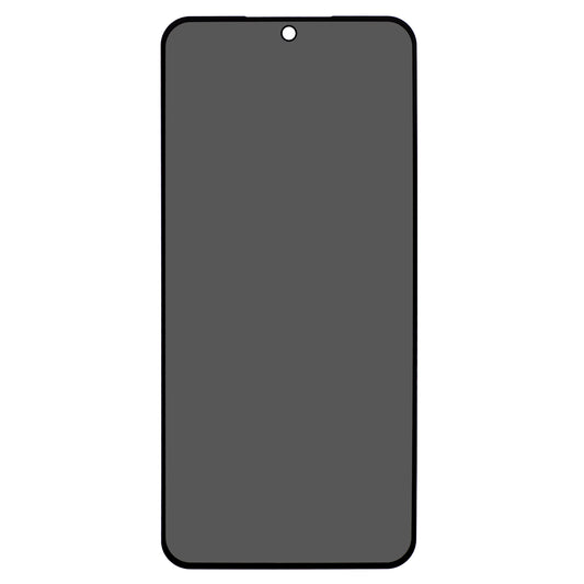 For Samsung Galaxy S23 FE Anti-Peep Screen Protector Full Cover Silk Printing Black Edge Tempered Glass Film