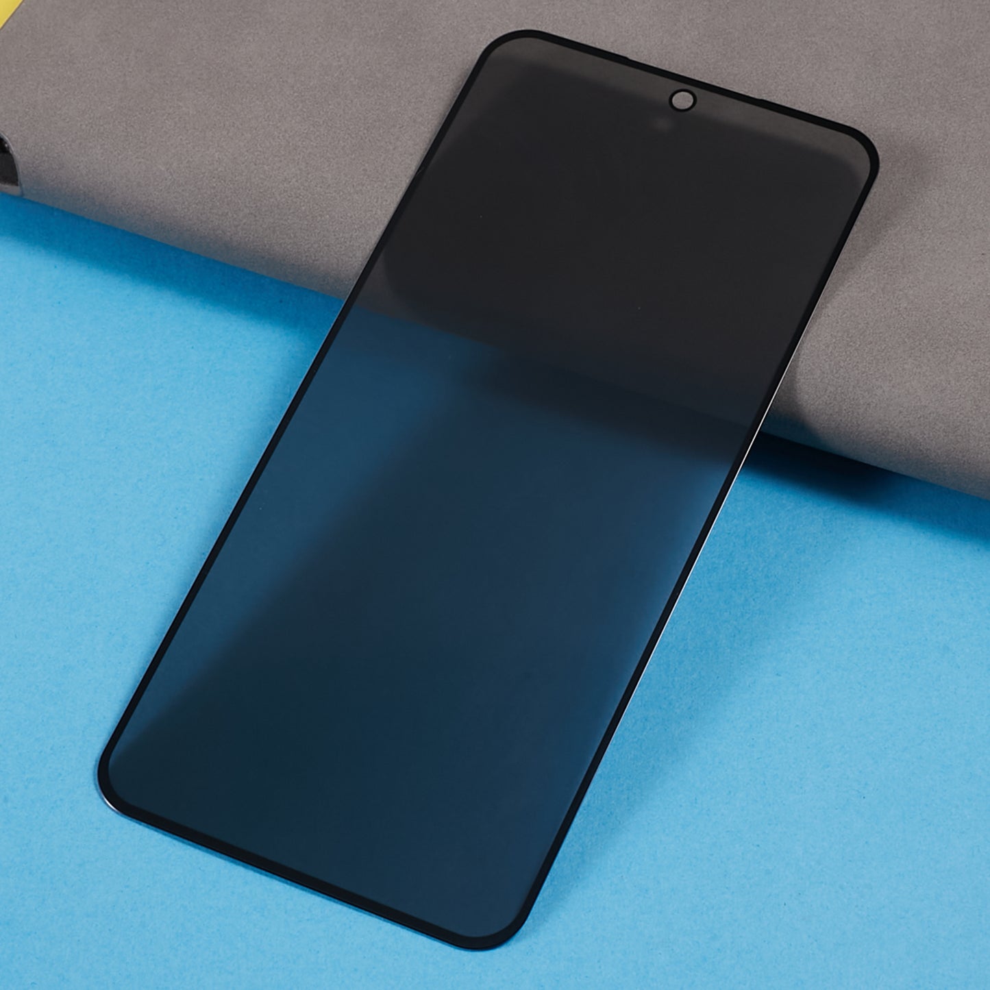 For Samsung Galaxy S23 FE Anti-Peep Screen Protector Full Cover Silk Printing Black Edge Tempered Glass Film