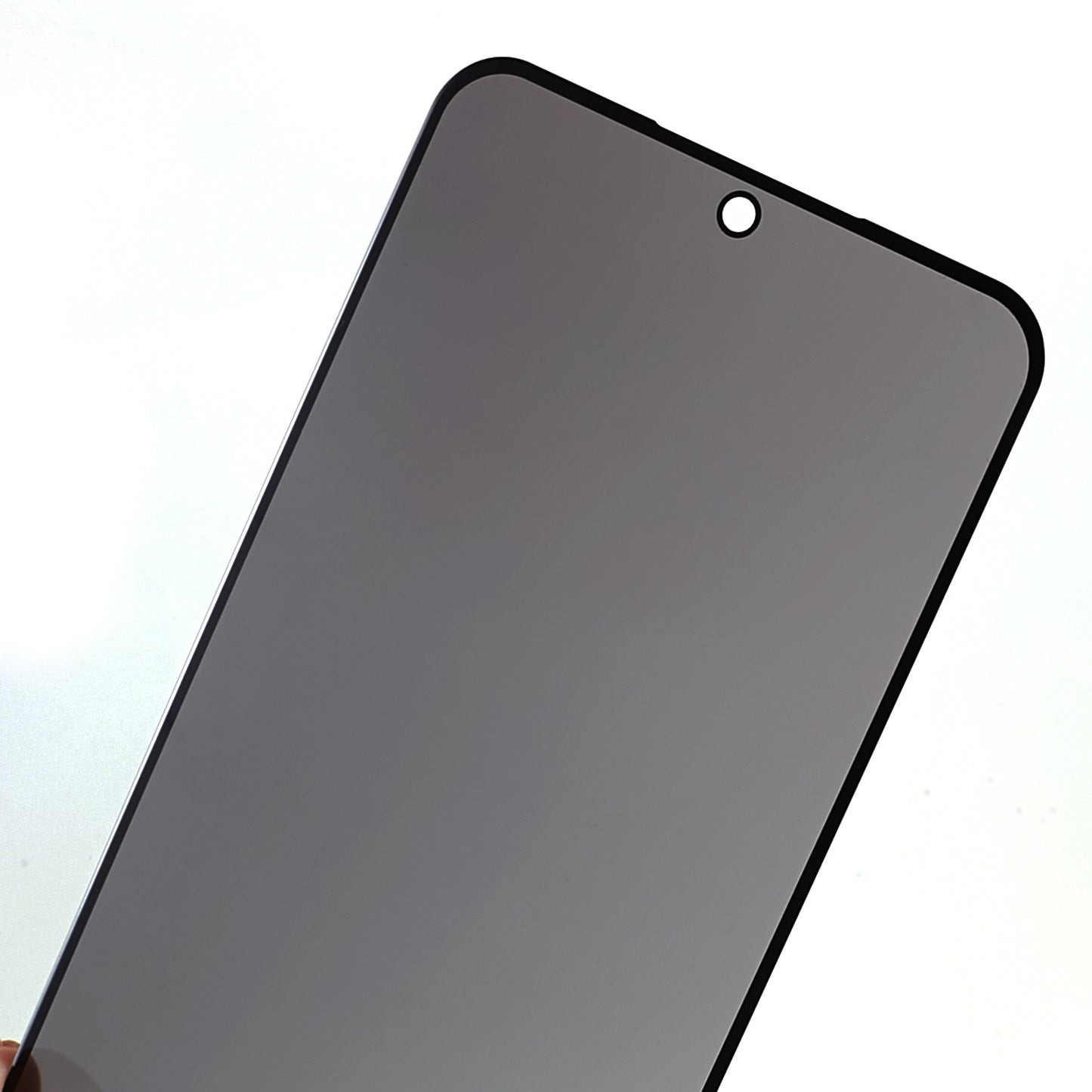 For Samsung Galaxy S23 FE Anti-Peep Screen Protector Full Cover Silk Printing Black Edge Tempered Glass Film