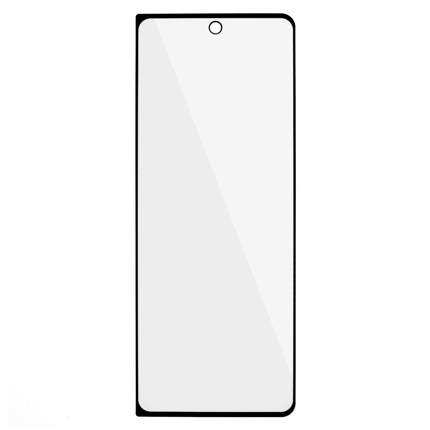 For Samsung Galaxy Z Fold5 5G Matte Anti-fingerprint Screen Protector Black Edge Silk Printing Full Glue Tempered Glass Film