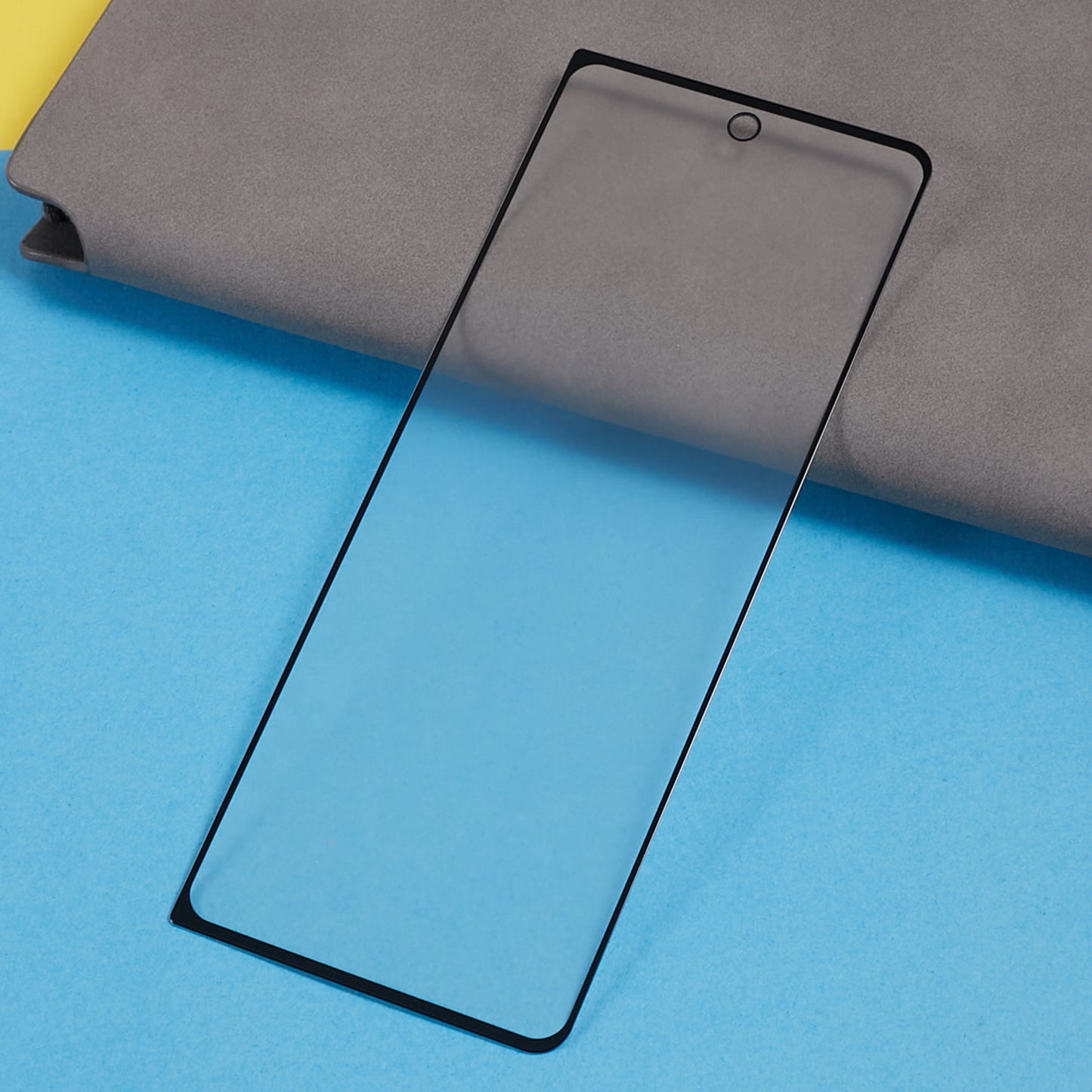 For Samsung Galaxy Z Fold5 5G Matte Anti-fingerprint Screen Protector Black Edge Silk Printing Full Glue Tempered Glass Film