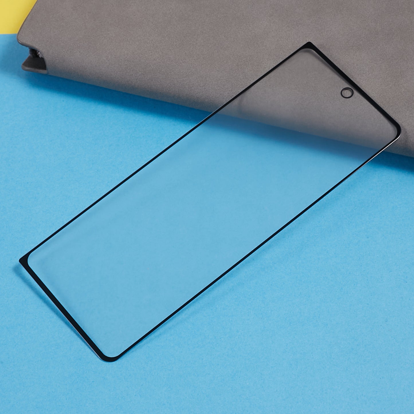 For Samsung Galaxy Z Fold5 5G Matte Anti-fingerprint Screen Protector Black Edge Silk Printing Full Glue Tempered Glass Film