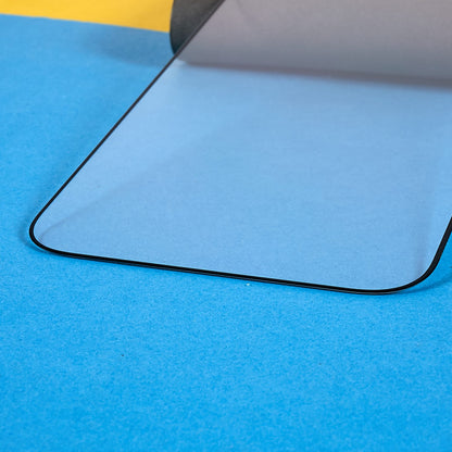 For iPhone 15 Pro Max Anti-static Full Screen Protector Full Glue High Aluminium-silicon Glass Silk Printing Film