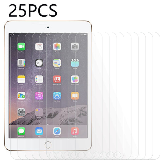 25PCS For iPad mini / mini 2 / mini 3 Crystal Clear Film Anti-Scratch Tempered Glass Screen Protector