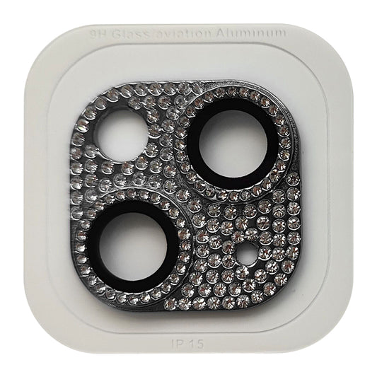 RURIHAI For iPhone 15 / 15 Plus Crystal Clear Camera Lens Protector Aluminum Alloy + Tempered Glass Lens Film