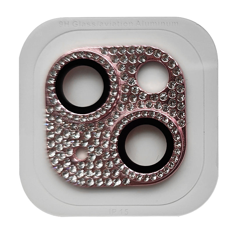 RURIHAI For iPhone 15 / 15 Plus Crystal Clear Camera Lens Protector Aluminum Alloy + Tempered Glass Lens Film