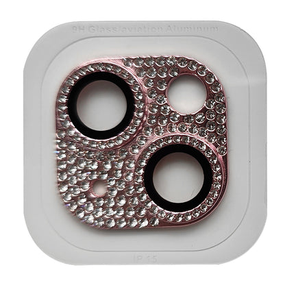RURIHAI For iPhone 15 / 15 Plus Crystal Clear Camera Lens Protector Aluminum Alloy + Tempered Glass Lens Film
