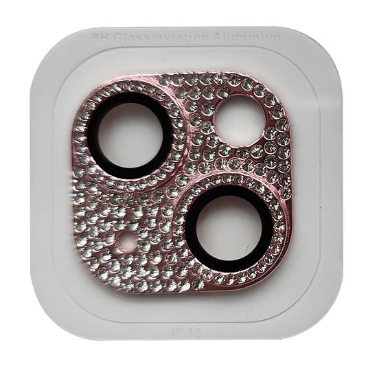 RURIHAI For iPhone 15 / 15 Plus Crystal Clear Camera Lens Protector Aluminum Alloy + Tempered Glass Lens Film