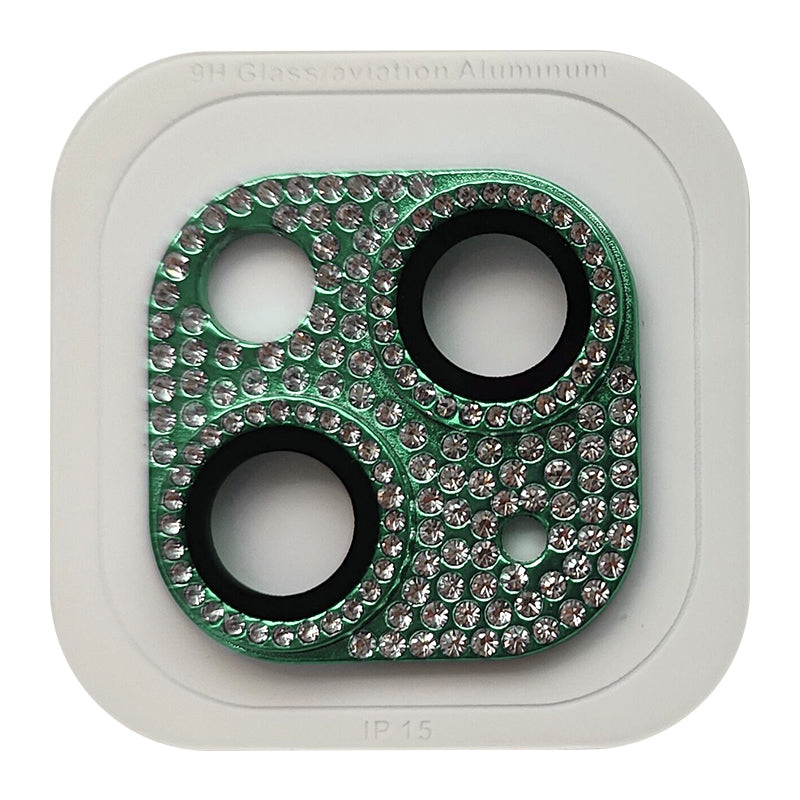 RURIHAI For iPhone 15 / 15 Plus Crystal Clear Camera Lens Protector Aluminum Alloy + Tempered Glass Lens Film