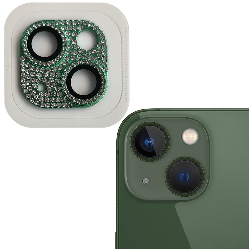 RURIHAI For iPhone 15 / 15 Plus Crystal Clear Camera Lens Protector Aluminum Alloy + Tempered Glass Lens Film