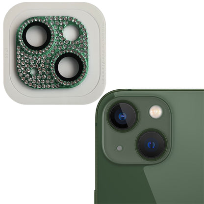 RURIHAI For iPhone 15 / 15 Plus Crystal Clear Camera Lens Protector Aluminum Alloy + Tempered Glass Lens Film