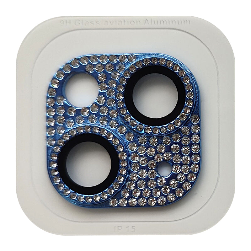 RURIHAI For iPhone 15 / 15 Plus Crystal Clear Camera Lens Protector Aluminum Alloy + Tempered Glass Lens Film