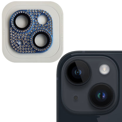 RURIHAI For iPhone 15 / 15 Plus Crystal Clear Camera Lens Protector Aluminum Alloy + Tempered Glass Lens Film