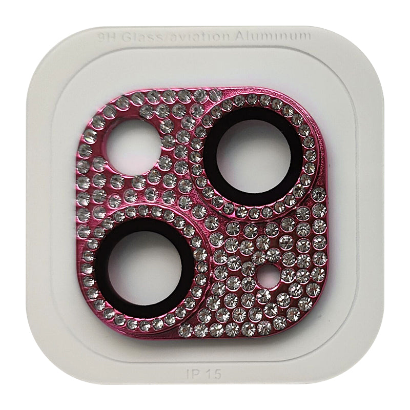 RURIHAI For iPhone 15 / 15 Plus Crystal Clear Camera Lens Protector Aluminum Alloy + Tempered Glass Lens Film
