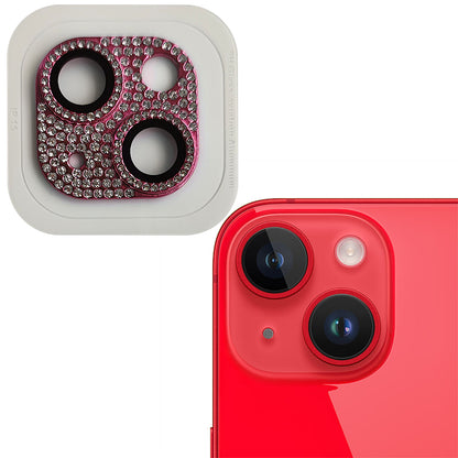 RURIHAI For iPhone 15 / 15 Plus Crystal Clear Camera Lens Protector Aluminum Alloy + Tempered Glass Lens Film