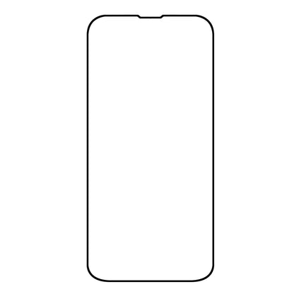 Silk Printing Screen Protector for iPhone 15 Plus , High Aluminum-silicon Glass Full Glue Full Cover Screen Film