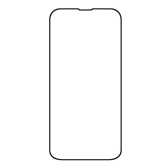 Silk Printing Screen Protector for iPhone 15 Plus , High Aluminum-silicon Glass Full Glue Full Cover Screen Film