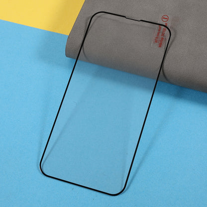 Silk Printing Screen Protector for iPhone 15 Plus , High Aluminum-silicon Glass Full Glue Full Cover Screen Film