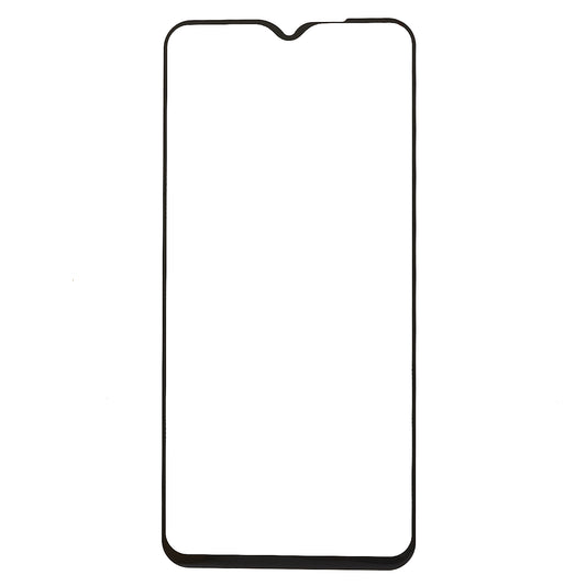 For Oppo A58 5G Silk Printing Tempered Glass Full Glue Anti-explosion Full Screen Protector