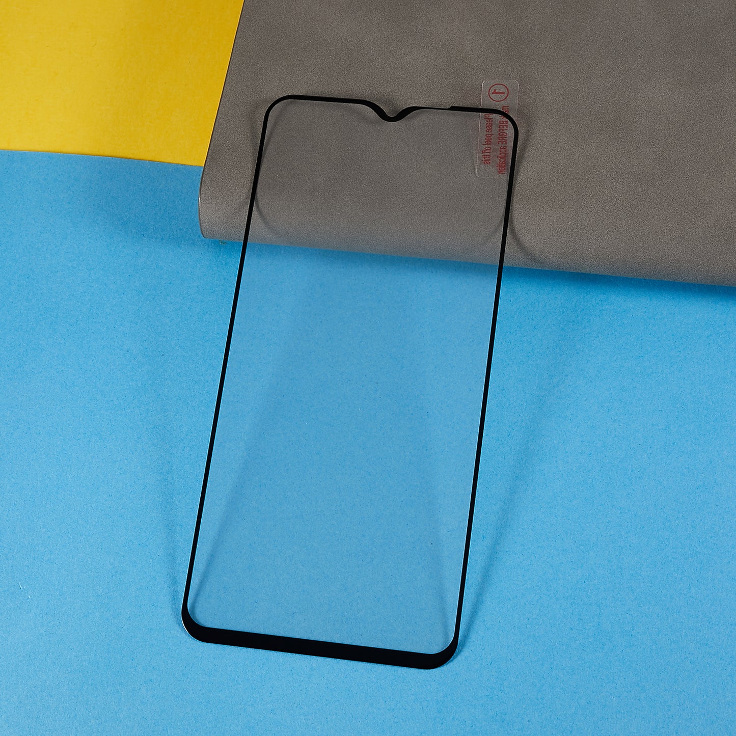 For Oppo A58 5G Silk Printing Tempered Glass Full Glue Anti-explosion Full Screen Protector