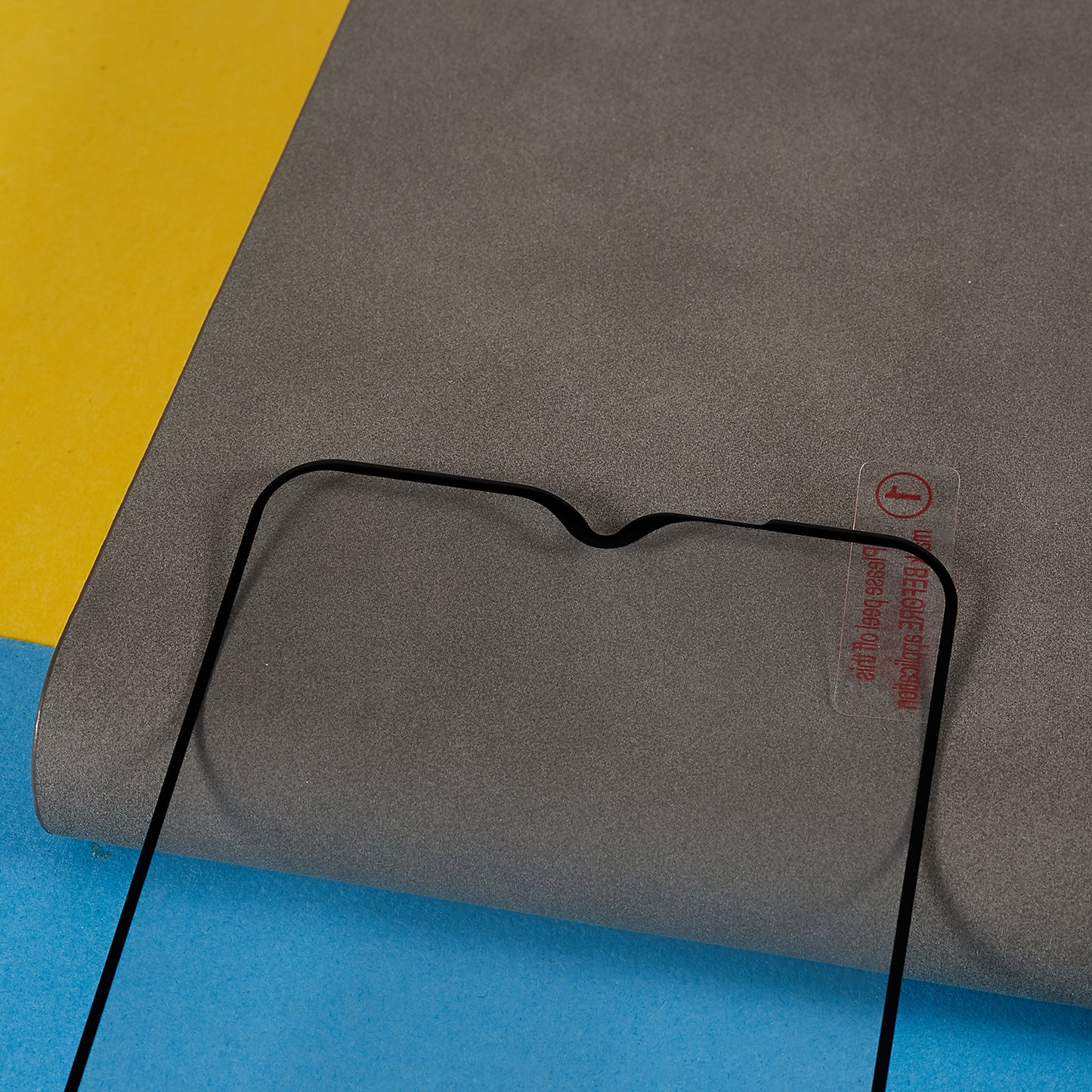 For Oppo A58 5G Silk Printing Tempered Glass Full Glue Anti-explosion Full Screen Protector