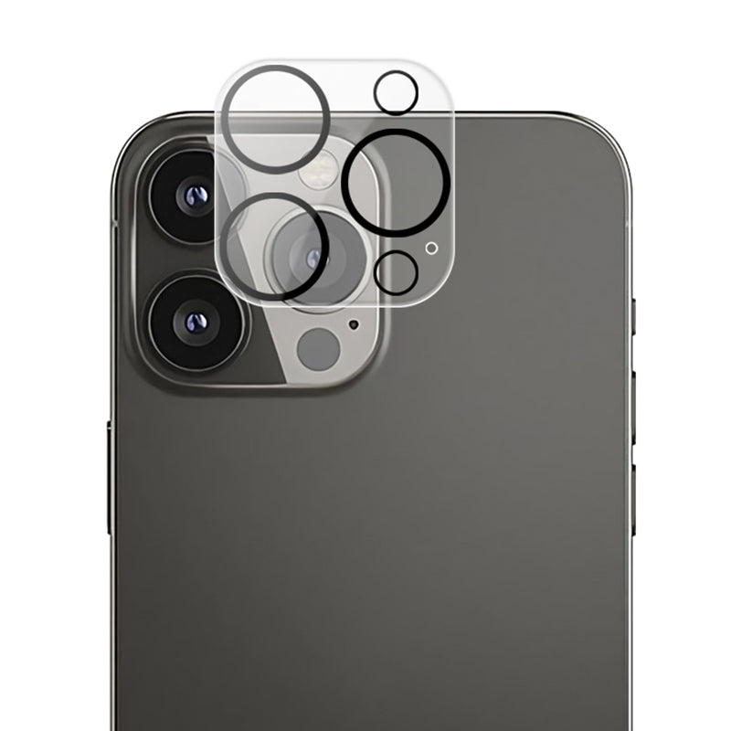 For iPhone 15 Pro / 15 Pro Max 3D Silk Printing Camera Lens Film Tempered Glass Phone Rear Lens Protector