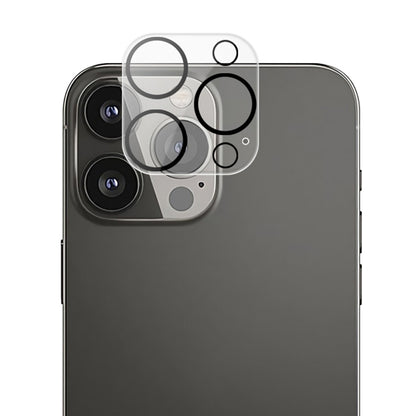 For iPhone 15 Pro / 15 Pro Max 3D Silk Printing Camera Lens Film Tempered Glass Phone Rear Lens Protector