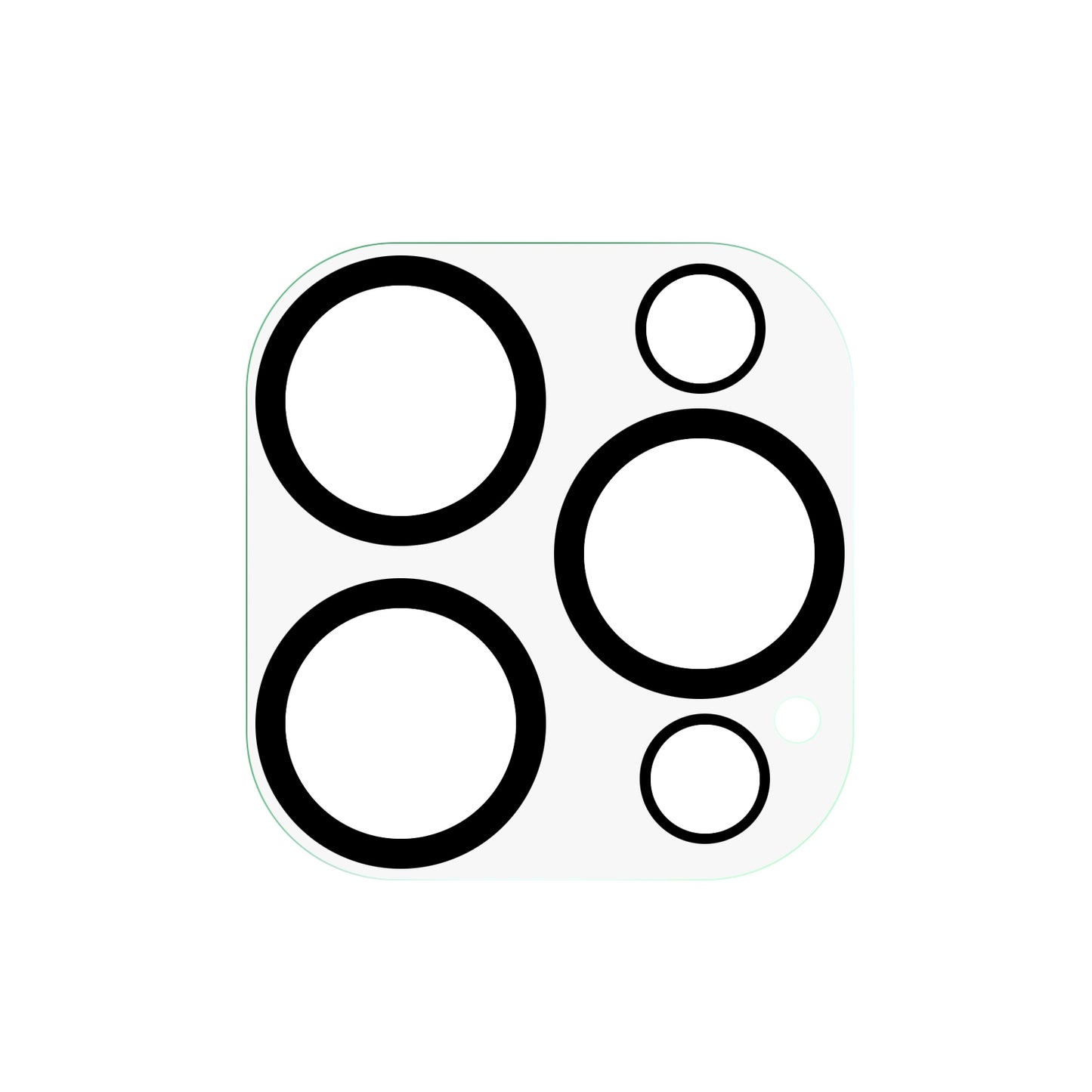 For iPhone 15 Pro / 15 Pro Max 3D Silk Printing Camera Lens Film Tempered Glass Phone Rear Lens Protector