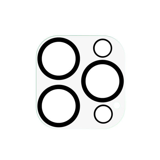 For iPhone 15 Pro / 15 Pro Max 3D Silk Printing Camera Lens Film Tempered Glass Phone Rear Lens Protector